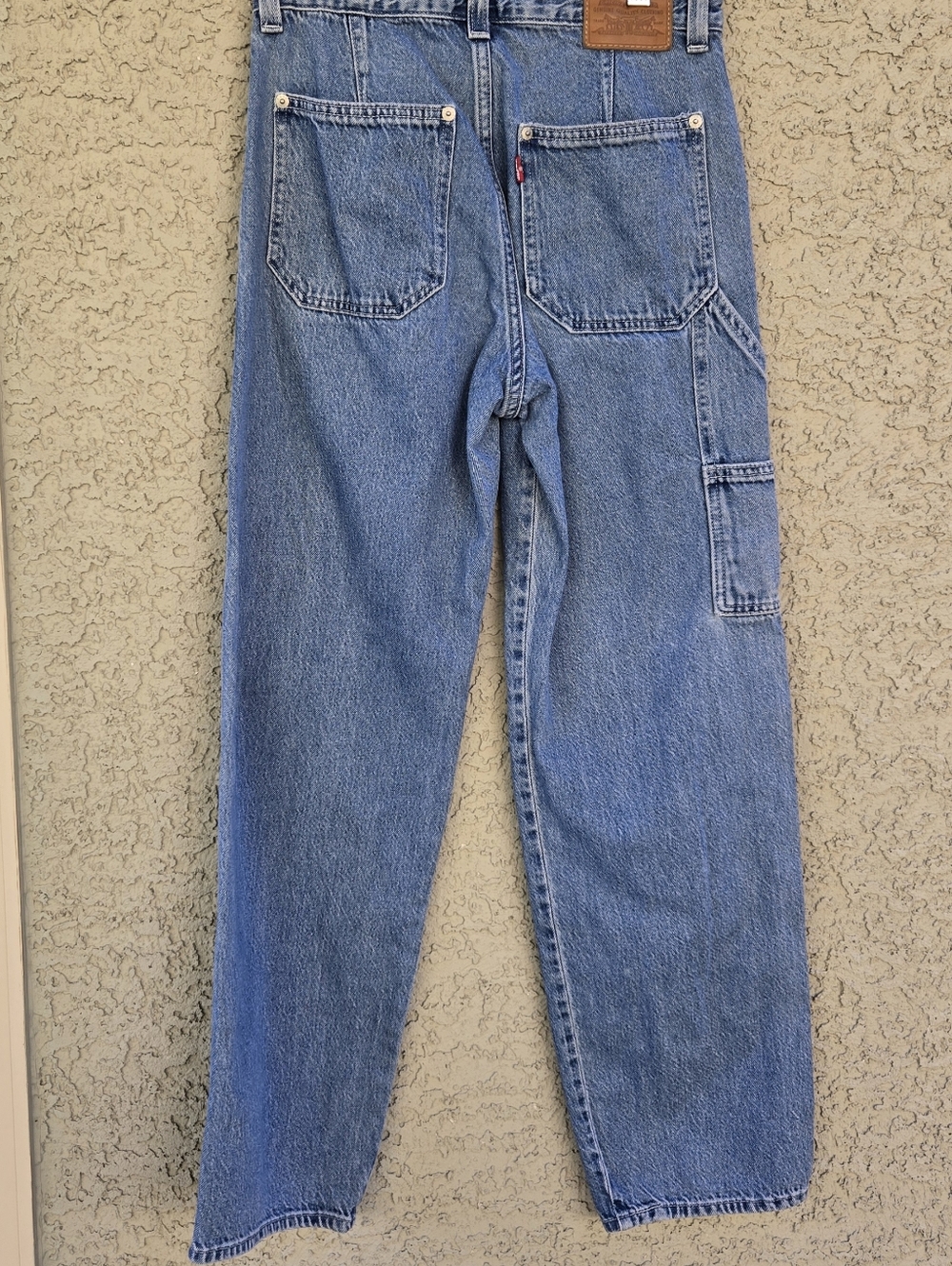 Levi's Dad Utility Blue Straight-Leg Women’s Jeans - Picture 9 of 12